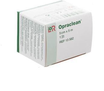 OPRACLEAN Mullbinde z.Tampon - 5cm x 5m - Antibacterieel Wondverband