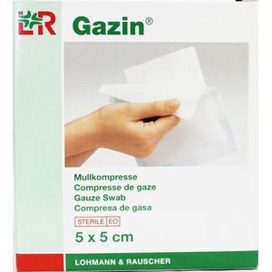 Gazin Gaaskompres 5 x 5cm steriel 5 x 2 10 Stuks