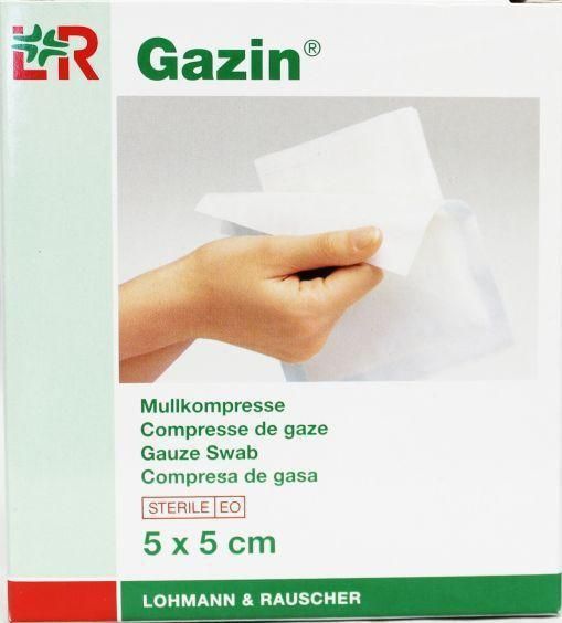 Gazin Gaaskompres 5 x 5cm steriel 5 x 2 10 Stuks
