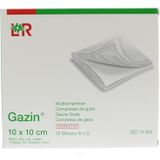 Gazin - Gaaskompres - Steriel - 10 x 10 cm - 10 Stuks