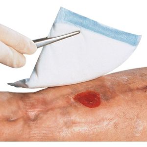 Gaaskompres - Licht Blauw - 100% Polypropyleenvezelstof - Voor Geïnfecteerde Wonden