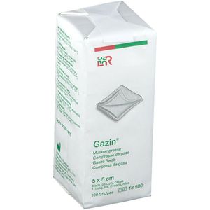 Gaaskompres 5 x 5cm niet steriel