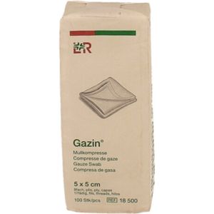 Lohmann & Rauscher - Gazin Gaaskompressen - 5x5cm - Medisch Hulpmiddel