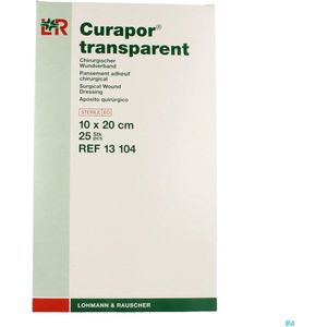 Curapor - Eilandpleister - Transparant - 10 x 20 cm - 25 Stuks