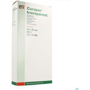 Curapor - Transparante Eilandpleister - 10 x 25 cm - 25 Stuks - Ademend