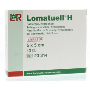 Lomatuell H zalfgaas 5 x 5cm 10 stuks