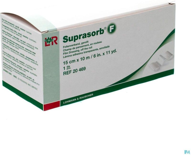 Suprasorb - F - Gaaskompres - 15cm x 10m - Licht secernerend, zelfklevend, elastisch