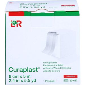 Curaplast - Sensitive - Hypoallergene Pleisterrol - Lichtbruin - 5m x 6cm