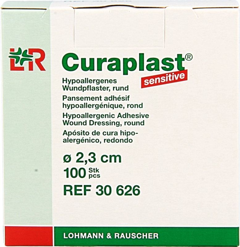 Curaplast Ronde Pleister Sensitive 2,3 cm voor Gevoelige Huid