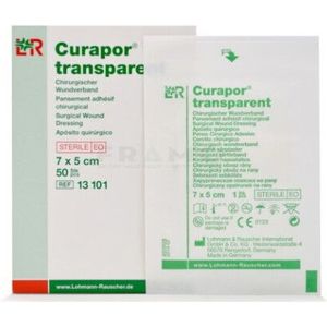 Eilandpleister Curapor - Steriel - Transparant - 7 x 5 cm - 50 stuks