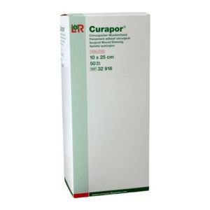 Curapor - Eilandpleister - 10 x 25 cm - 50 Stuks - Steriel