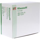 Vliwasoft - Vliescompressen - Steriel - 4-laags - 50 x 5 compressen (5 x 5 cm)