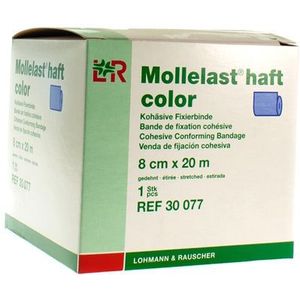 Mollelast Haft blauw 8cmx20m 1 stuks