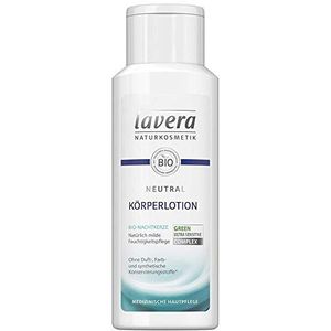 lavera Neutrale bodylotion - biologische nachtkaarsen - natuurlijke milde hydraterende verzorging - veganistische bodylotion - medische verzorging voor de gevoelige huid - zonder conserveringsmiddelen - pH-neutraal - 200 ml