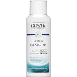 lavera Neutrale bodylotion - biologische nachtkaarsen - natuurlijke milde hydraterende verzorging - veganistische bodylotion - medische verzorging voor de gevoelige huid - zonder conserveringsmiddelen - pH-neutraal - 200 ml
