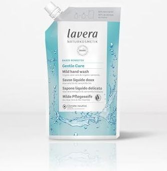 lavera Basis sensitiv Milde Pflege-Refill Vloeibare zeep, 500 ml