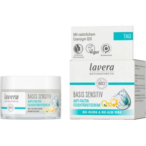 Lavera Q10 Hydraterende crème, vermindert rimpels, hydrateert niet, anti-aging, dagcrème, veganistisch, biologisch, natuurlijke cosmetica, natuurlijke cosmetica, 1 x 50 ml