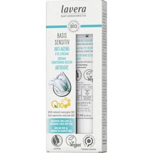Lavera - Basis Sensitive - Oogcrème - 15 Milliliter - Natuurlijk Co-enzym Q10
