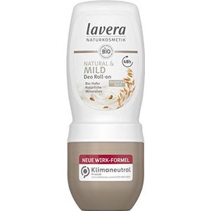 Lavera Deo Roll-on NATURAL & MILD 48 uur - veganistisch - natuurlijke cosmetica - biologische haver & natuurlijke mineralen - zonder aluminium - betrouwbare bescherming en subtiele geur - 48 uur - 50 ml