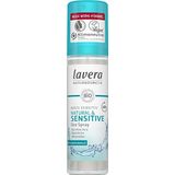 lavera, Deo Spray basis sensitive NATURAL Sensitive 48 uur vegan natuurlijke cosmetica biologische aloë vera natuurlijke mineralen zonder aluminium milde formule 48 uur deodorantbescherming 75 ml