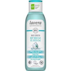 Lavera - Basis Sensitiv douchegel/body wash 2-in-1 EN-I - 250 Milliliter