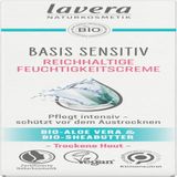 Basis sensitiv Reichhaltige Feuchtigkeitscreme, vocht inbrengende crème met Bio Aloe Vera & Bio Sheabutter