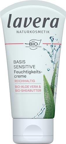 Basis sensitiv Reichhaltige Feuchtigkeitscreme, vocht inbrengende crème met Bio Aloe Vera & Bio Sheabutter