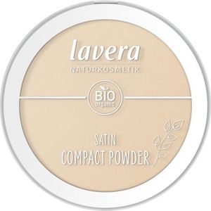 Lavera - Satin Compact Powder - Medium - Vegan - Fluweelzachte Textuur