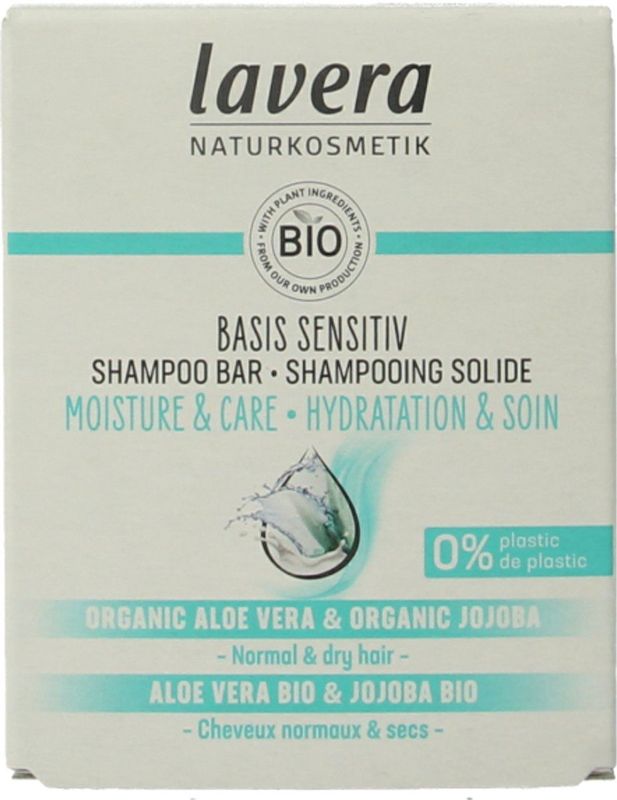 Lavera - Shampoobar - Basis Sensitiv - Hydraterend - Natuurlijke Formule
