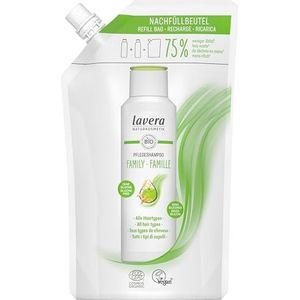 lavera Hervulzak verzorgingsshampoo Family - zachte reiniging & milde frisheid - zonder siliconen - veganistisch - natuurlijke cosmetica - 500 ml