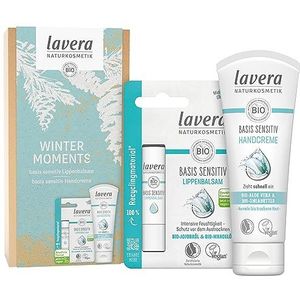 lavera Cadeauset - Winter Moments - Hancrème & lippenbalsem - gevoelige basis - veganistisch