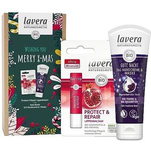 lavera Wishing You Merry X-Mas cadeauset - handcrème en lippenbalsem - veganistisch