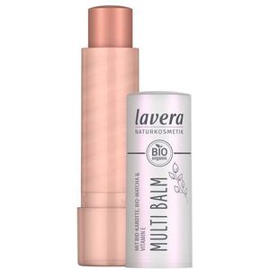 lavera Multi Balm Sunown Gold 03 Intense Color Frisse Glow moeiteloos mengen voor ogen, lippen en wangen, veganistisch, natuurlijke cosmetica, 4,9 g