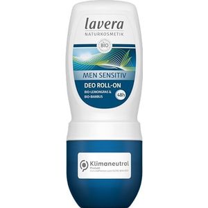 Lavera - Deo Roll-On Men Sensitive - Deodorant - Biologisch Citroengras en Biologische Bamboe - 48 Uur Bescherming