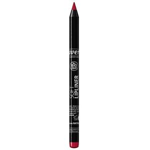 lavera Soft Lipliner - Red 03 - lipcontourstift - soepele romige en langdurige textuur - natuurlijke cosmetica - natuurlijke make-up - biologische plantaardige werkzame stoffen - 100% natuurlijk - verpakking van 3 (3 x 1,4 g)