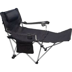 Basic Nature Travelchair luxus relax stoel zwart