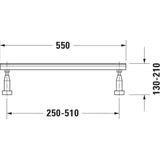 Duravit badpoten a 2 stuks voor afmeting >1000mm 790100000000000