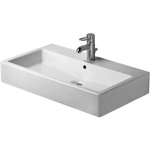 Duravit Vero wastafel 80x47cm 1 kraangat WonderGliss wit