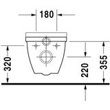 Duravit Starck 3 wandcloset 370x355x700mm diepspoel wit 2203090000