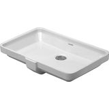 Duravit 2nd floor onderbouwwastafel zonder kraanvlak 55.5x38cm wit