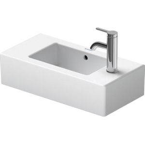 Duravit Vero fontein met voorgestoken kraangat links en rechts 50x25cm Wondergliss wit 07035000001