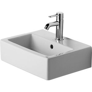 Duravit Vero fontein 45x35 cm met overloop wondergliss Wit