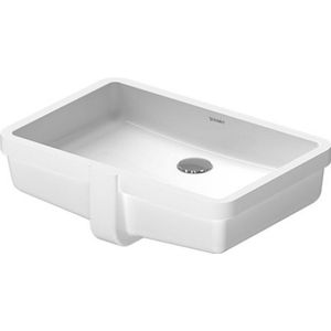 Duravit Vero onderbouwwastafel voor houten console 48.5x31.5cm met overloop zonder kraanvlak wit