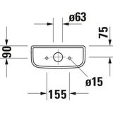 Duravit D-Code reservoir dual flush Wit