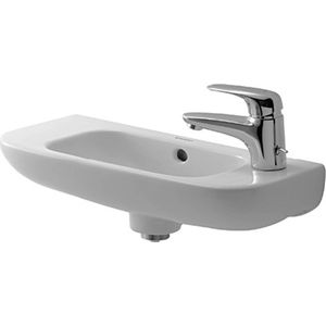 Duravit D Code fontein 50x22cm inclusief kraangat links wit 07065000092