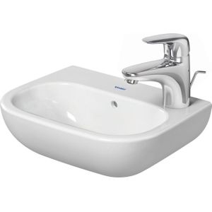 Handwaschbecken 360mm D-Code Weiß mit ül, mit hlb, hl rechts 07053600082 - Duravit
