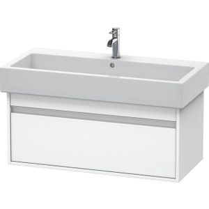 Duravit Ketho Wastafelonderkast 95x44x41cm 1 lade Standaard greep met softclose spaanplaat wit Mat