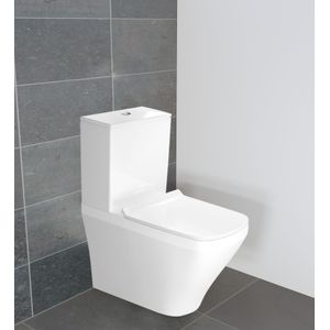 Duravit Durastyle staand toilet zonder wc-bril en reservoir hoogglans wit met spoelrand