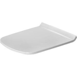 Duravit Wc-bril DuraStyle, toiletdeksel met softclose, wc-deksel van Urea-Duroplast, met roestvrijstalen scharnieren, verlengde uitvoering (48,9 cm), wit