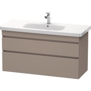 Duravit DuraStyle Wastafelonderkast 113x44.8x61cm Greeploos met softclose spaanplaat Basalt Mat DS649504343